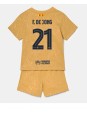 Barcelona Frenkie de Jong #21 Auswärts Trikotsatz für Kinder 2022-23 Kurzarm (+ Kurze Hosen)